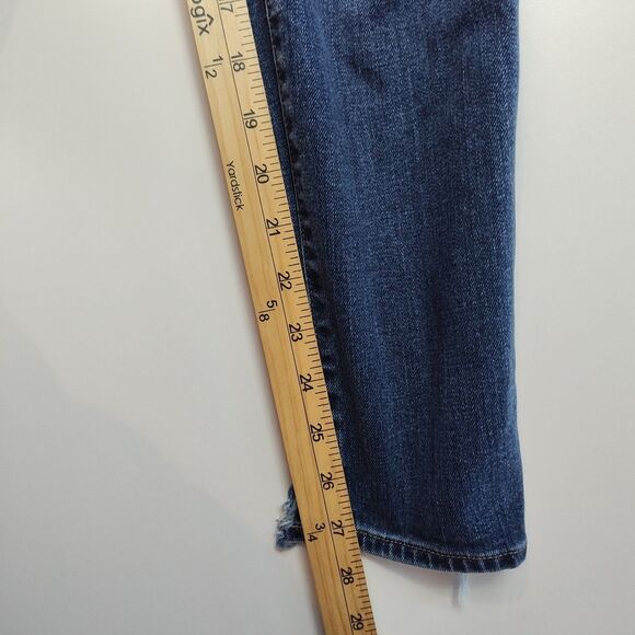 Lucky Brand Stella Skinny Cropped Women's Jeans, Size 2 / 26, Distressed, Blue - Picture 6 of 13
